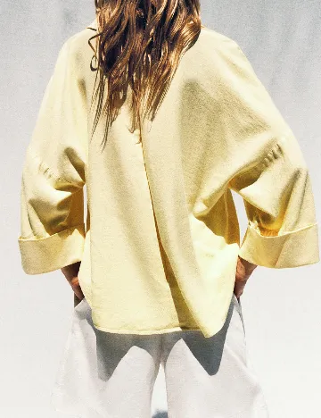 Camasa Oversize Zara, galben