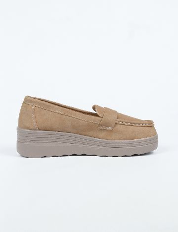 Mocasini SHEIN, maro