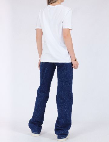 Tricou Pieces, alb