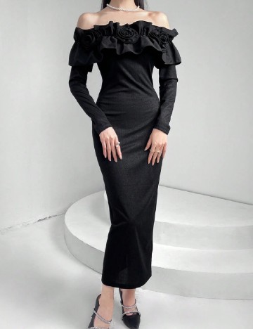 Rochie lunga SHEIN, negru