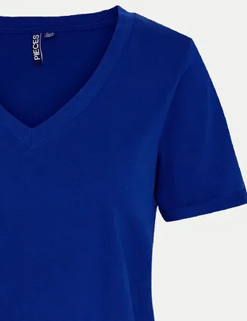 Tricou Pieces, albastru