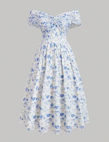 Rochie medie SHEIN CURVE, alb
