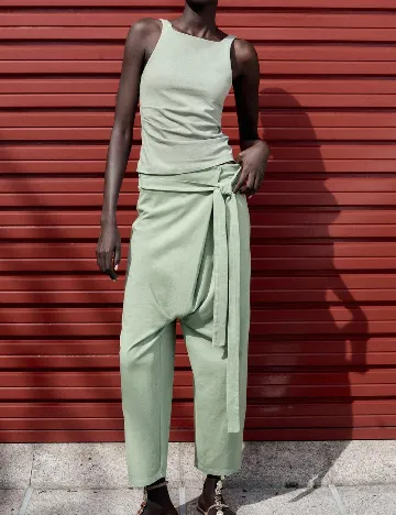 Pantaloni Zara, verde