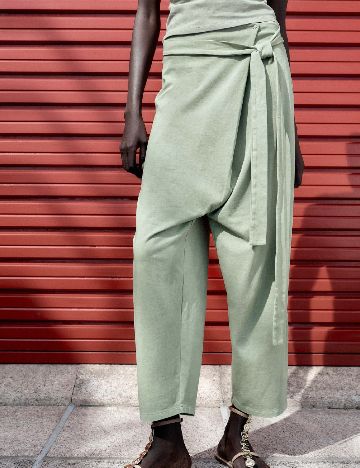 Pantaloni Zara, verde