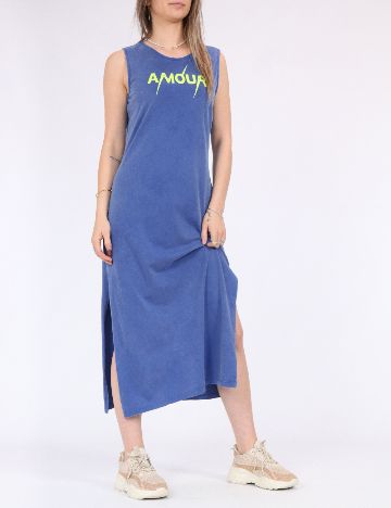 Rochie medie Pieces, albastru