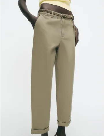 Pantaloni Zara, verde