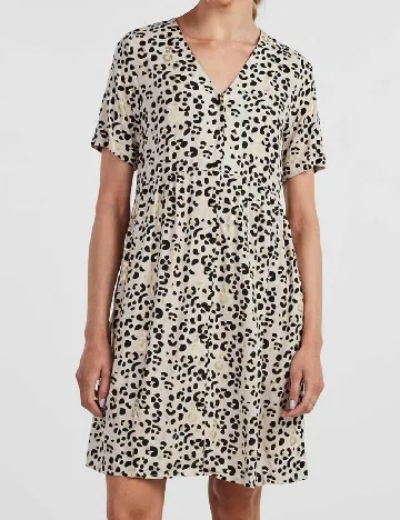 Rochie scurta Pieces, crem