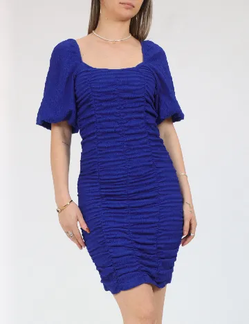 Rochie scurta Pieces, albastru