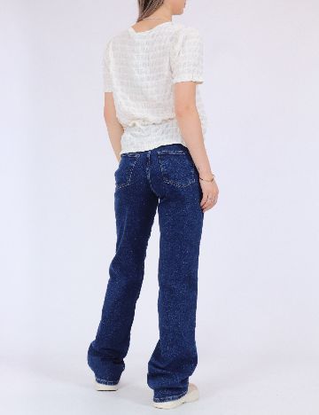 Tricou Pieces, alb