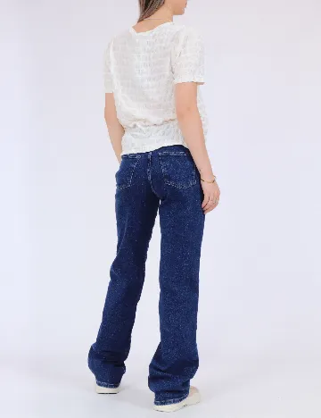 Tricou Pieces, alb