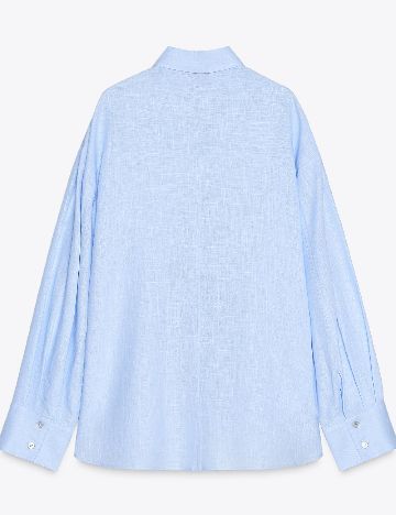 Camasa Oversize Zara, albastru