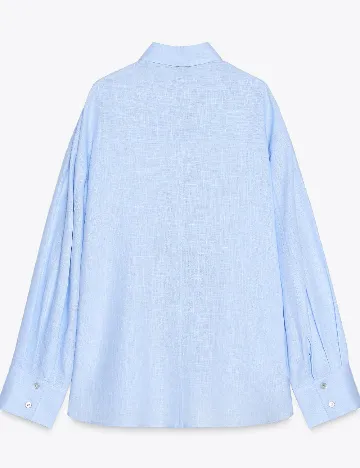 Camasa Oversize Zara, albastru