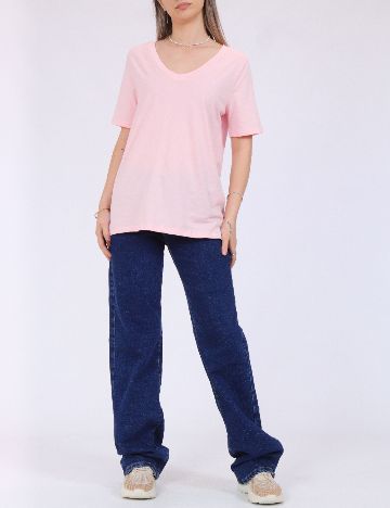 Tricou Pieces, roz