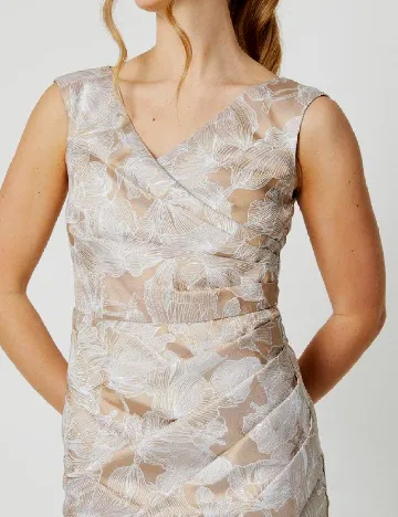 Rochie scurta Coast, alb/maro
