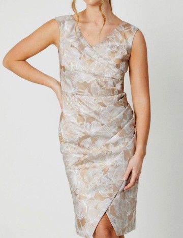 Rochie scurta Coast, alb/maro