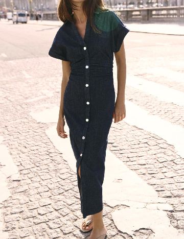 Rochie medie Zara, bleumarin inchis