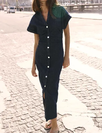 Rochie medie Zara, bleumarin inchis