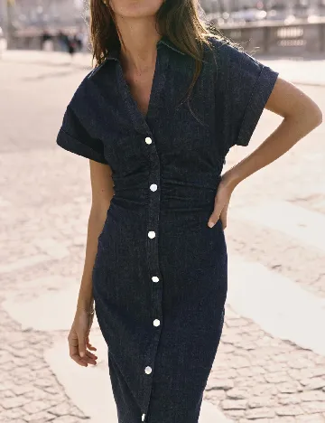 Rochie medie Zara, bleumarin inchis