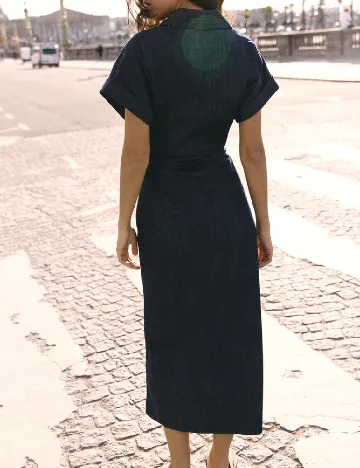 Rochie medie Zara, bleumarin inchis