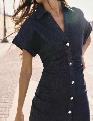 Rochie medie Zara, bleumarin inchis