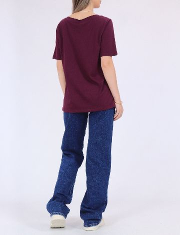 Tricou Pieces, pruna