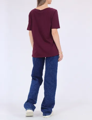 Tricou Pieces, pruna