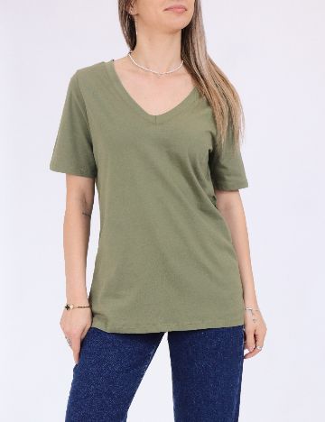 Tricou Pieces, verde