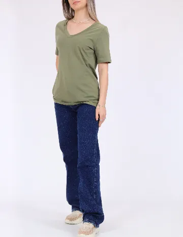 Tricou Pieces, verde