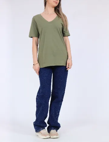 Tricou Pieces, verde