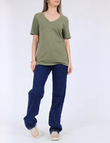 Tricou Pieces, verde