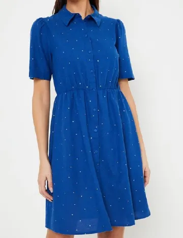 Rochie scurta Pieces, albastru