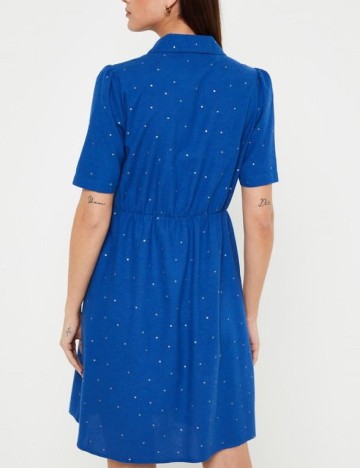 Rochie scurta Pieces, albastru