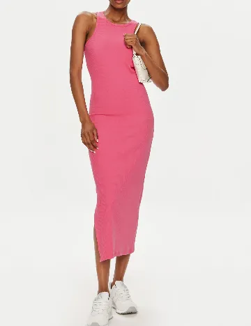 Rochie medie Pieces, roz