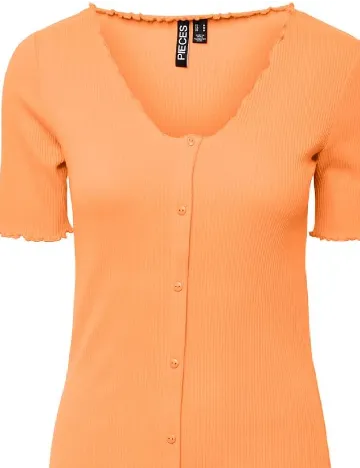 Rochie scurta Pieces, portocaliu