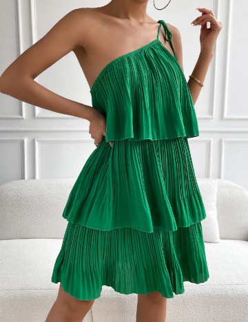 Rochie scurta SHEIN, verde