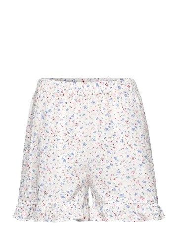 Pantaloni scurti Pieces, alb