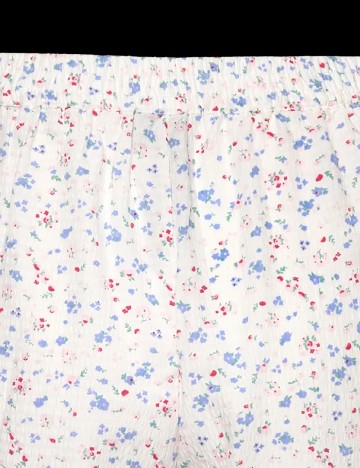 Pantaloni scurti Pieces, alb