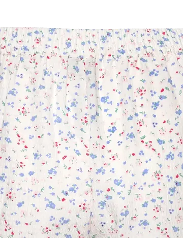 Pantaloni scurti Pieces, alb