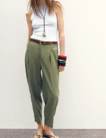 Pantaloni Zara, verde