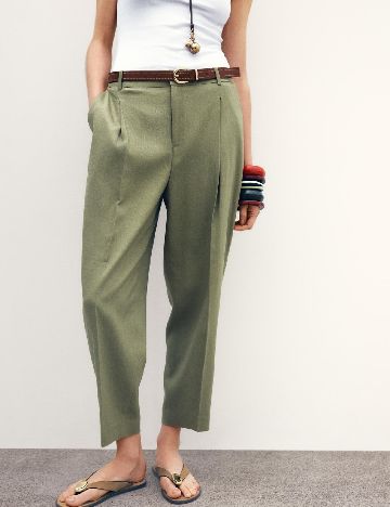 Pantaloni Zara, verde