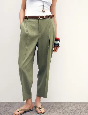 Pantaloni Zara, verde