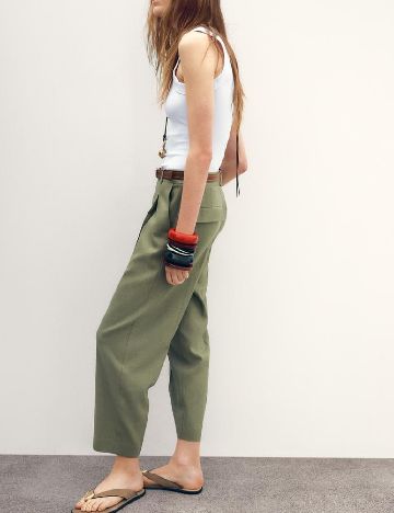 Pantaloni Zara, verde