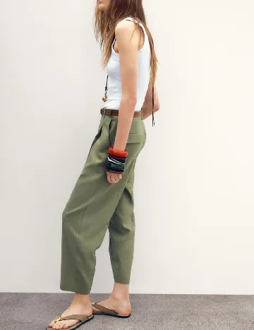 Pantaloni Zara, verde