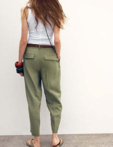 Pantaloni Zara, verde
