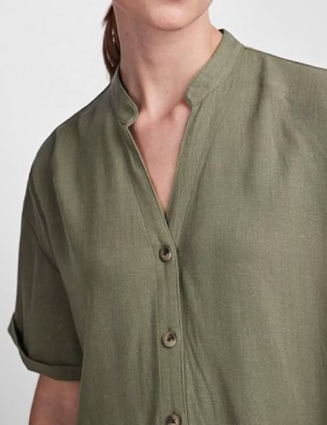 Rochie scurta Pieces, verde