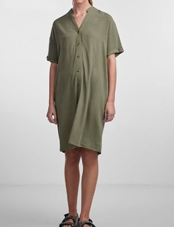 Rochie scurta Pieces, verde