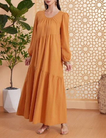 Rochie lunga SHEIN, maro