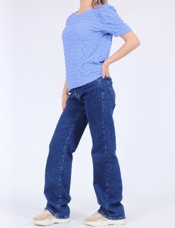 Tricou Pieces, albastru