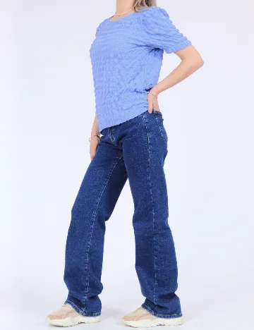 Tricou Pieces, albastru