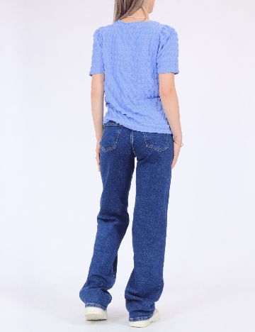 Tricou Pieces, albastru
